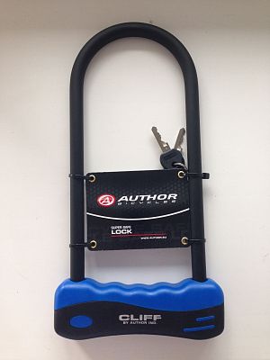 Превью  Велозамок AUTHOR Cliff U-образный 12x105х255 мм